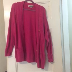 ❌SOLD❌Magenta vintage grandma cardigan❌SOLD❌